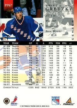 1997-98 Pinnacle - Artist's Proofs #PP67 Wayne Gretzky Back