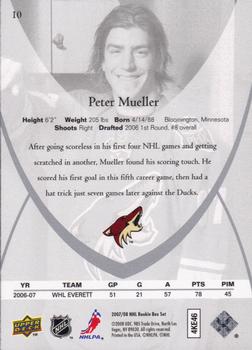 2007-08 Upper Deck Rookie Class Box Set #10 Peter Mueller Back