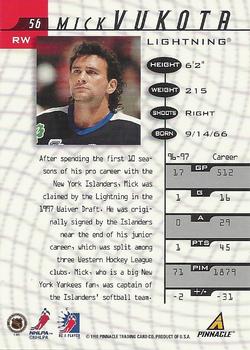 1997-98 Pinnacle Be a Player #56 Mick Vukota Back