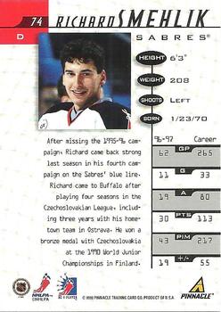 1997-98 Pinnacle Be a Player #74 Richard Smehlik Back