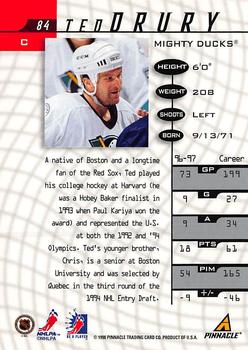 1997-98 Pinnacle Be a Player #84 Ted Drury Back