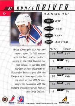 1997-98 Pinnacle Be a Player #87 Bruce Driver Back
