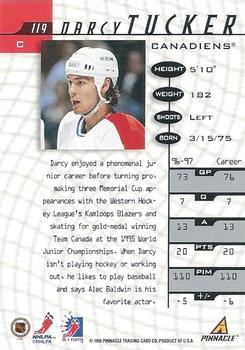 1997-98 Pinnacle Be a Player #119 Darcy Tucker Back