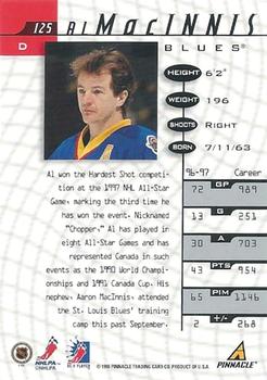 1997-98 Pinnacle Be a Player #125 Al MacInnis Back