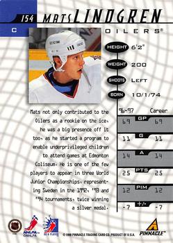 1997-98 Pinnacle Be a Player #154 Mats Lindgren Back