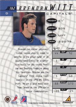 1997-98 Pinnacle Be a Player #162 Brendan Witt Back