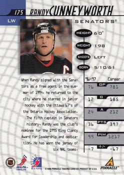 1997-98 Pinnacle Be a Player #175 Randy Cunneyworth Back