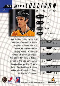 1997-98 Pinnacle Be a Player #179 Mike Sullivan Back