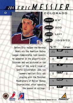 1997-98 Pinnacle Be a Player #204 Eric Messier Back