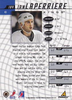 1997-98 Pinnacle Be a Player #189 Ian Laperriere Back