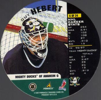 1997-98 Pinnacle Inside - Stoppers #6 Guy Hebert Back