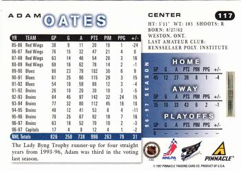 1997-98 Score #117 Adam Oates Back