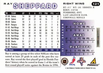 1997-98 Score #121 Ray Sheppard Back