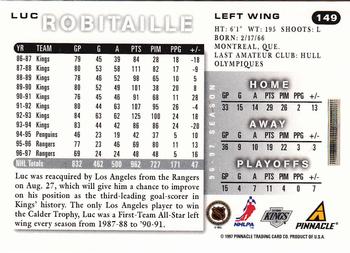 1997-98 Score #149 Luc Robitaille Back