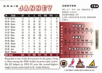 1997-98 Score #154 Craig Janney Back