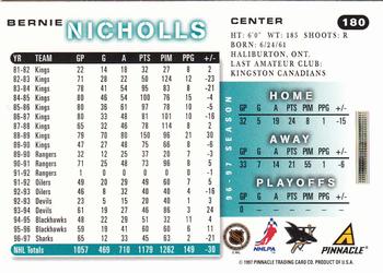 1997-98 Score #180 Bernie Nicholls Back