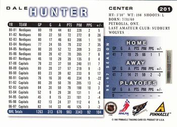 1997-98 Score #201 Dale Hunter Back