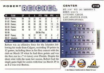 1997-98 Score #218 Robert Reichel Back