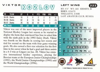 1997-98 Score #223 Viktor Kozlov Back