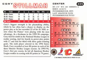 1997-98 Score #225 Cory Stillman Back