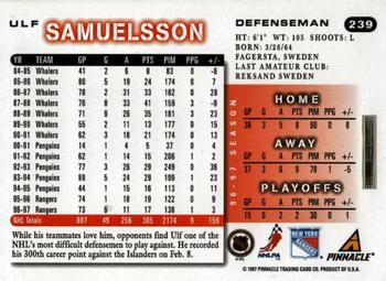 1997-98 Score #239 Ulf Samuelsson Back