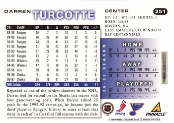 1997-98 Score #251 Darren Turcotte Back