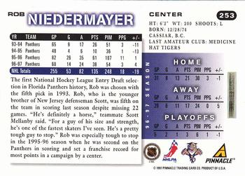 1997-98 Score #253 Rob Niedermayer Back