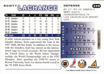 1997-98 Score #259 Scott Lachance Back