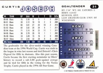 1997-98 Score #31 Curtis Joseph Back