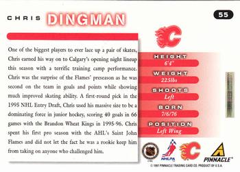 1997-98 Score #55 Chris Dingman Back