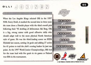1997-98 Score #65 Olli Jokinen Back