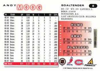 1997-98 Score #8 Andy Moog Back