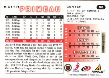 1997-98 Score #98 Keith Primeau Back