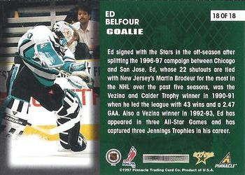 1997-98 Score - Net Worth #18 Ed Belfour Back
