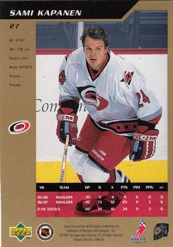1997-98 SP Authentic #27 Sami Kapanen Back