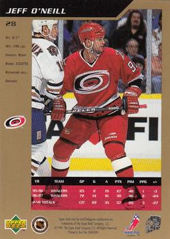 1997-98 SP Authentic #28 Jeff O'Neill Back