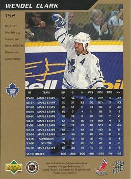 1997-98 SP Authentic #152 Wendel Clark Back