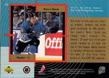 1997-98 SP Authentic #192 Marco Sturm Back