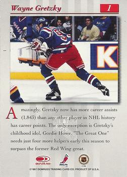 1997-98 Studio #1 Wayne Gretzky Back