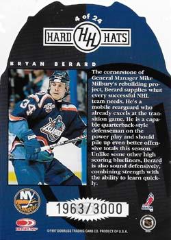 1997-98 Studio - Hard Hats #4 Bryan Berard Back