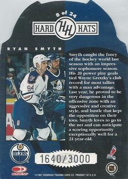 1997-98 Studio - Hard Hats #8 Ryan Smyth Back
