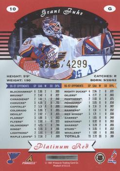 1997-98 Pinnacle Totally Certified #10 Grant Fuhr Back