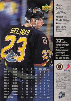 1997-98 Upper Deck #167 Martin Gelinas Back