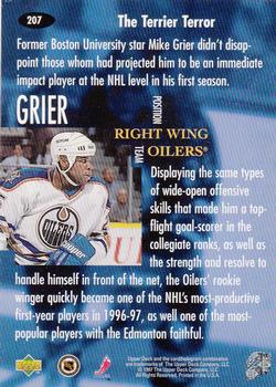 1997-98 Upper Deck #207 Mike Grier Back