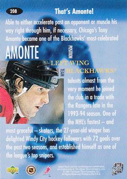 1997-98 Upper Deck #208 Tony Amonte Back