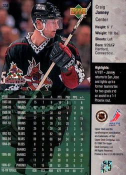 1997-98 Upper Deck #334 Craig Janney Back