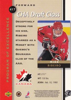 1997-98 Upper Deck #417 Mike Ribeiro Back