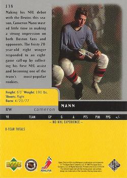 1997-98 Upper Deck Black Diamond #138 Cameron Mann Back