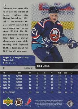 1997-98 Upper Deck Black Diamond #49 Robert Reichel Back