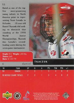 1997-98 Upper Deck Black Diamond #55 Daniel Tkaczuk Back